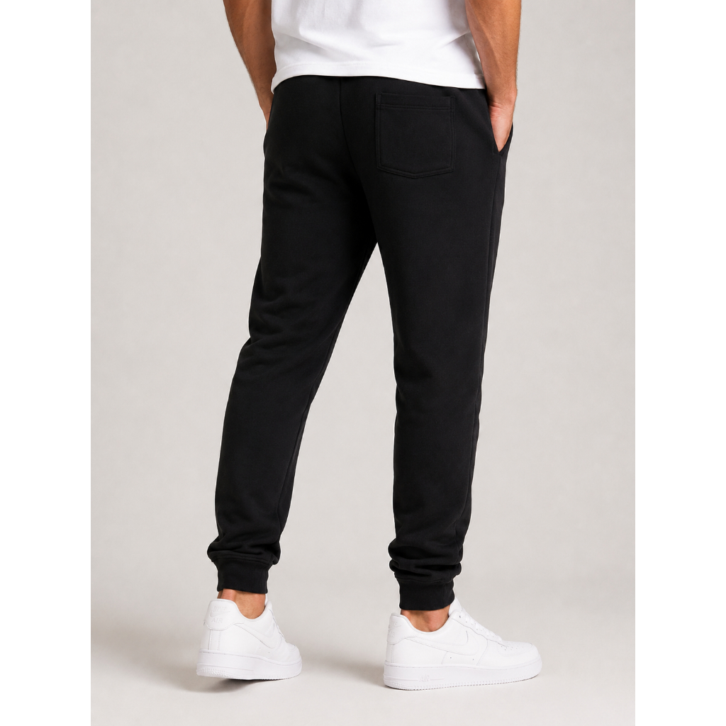 Calça Moletom Masculina Adulto Confortável Jogger com Bolsos Tecido Grosso Flanelado