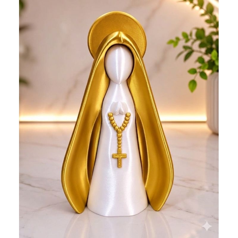 Nossa Senhora Aparecida minimalista. Decoração / Presente de batizado, casamento religioso, padrinhos / Decoração