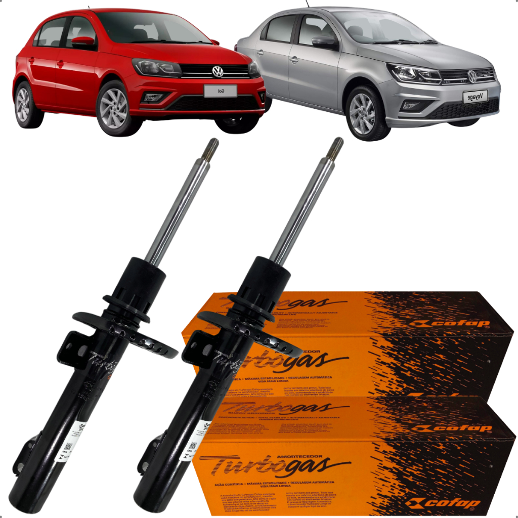 Par Amortecedor Dianteiro Suspensão Vw Gol Voyage 2008 2023