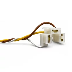 Soquete Plug Farol Lâmpada H4 / H5 3 vias Fio 1,5mm Universal Corsa Fusca Gol Uno Celta Palio Clio