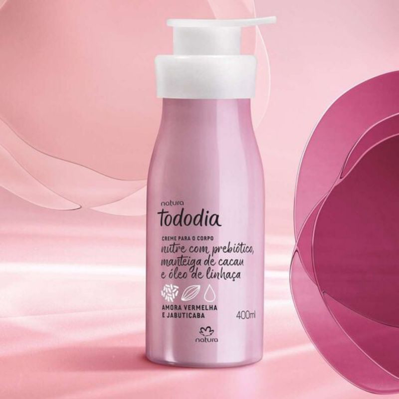 Creme Desodorante Nutritivo para o Corpo Tododia Amora Vermelha e Jabuticaba