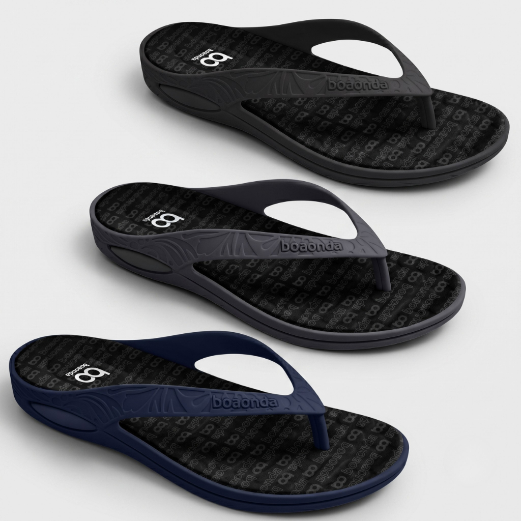 Chinelo Masculino Boaonda Lilly Ultra Leve Confortável Ortopedico Palmilha Removível Anatômica