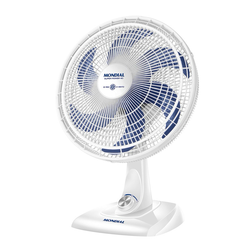 Ventilador de Mesa Mondial VSP-40-W Super Power 40CM Branco 110V