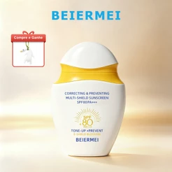 Beiermei Hidrabene Protetor Solar Clareador Facial Toque Seco Antissinais FPS 80+++