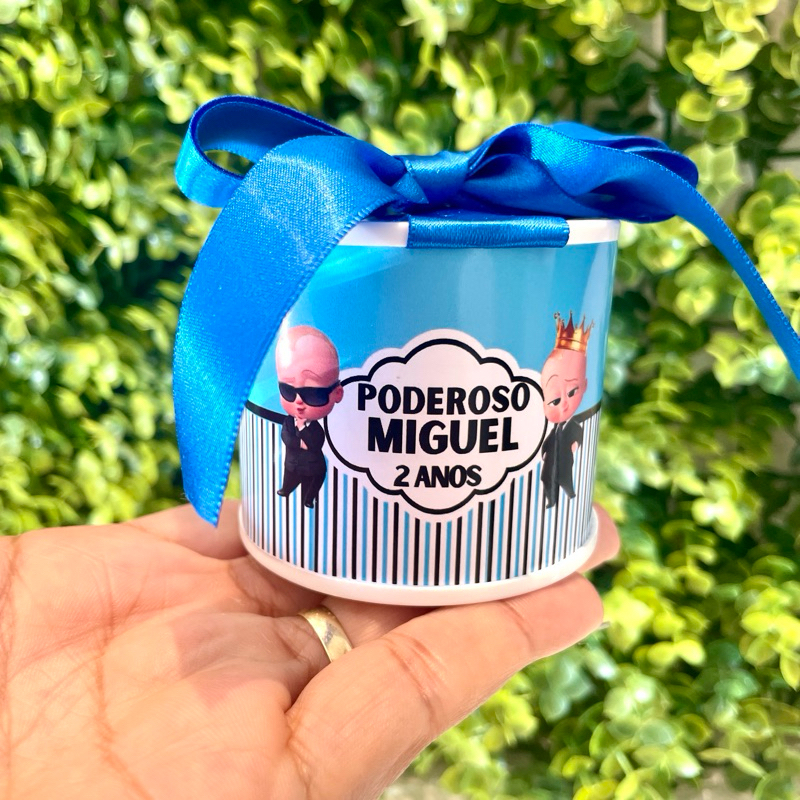 Kit Tubo Lata Personalizada Festa Infantil Poderoso Chefinho Lembrancinha Aniversário Poderoso Chefinho5x6