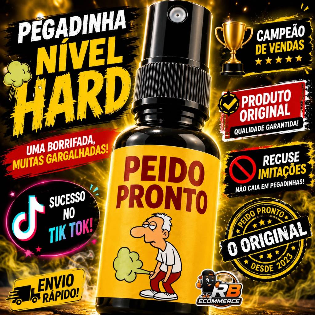 Peido Pronto Peido Alemao Realista Oficial Spray Pegadinha Engraçada Zoação Peido Liquido 30ml