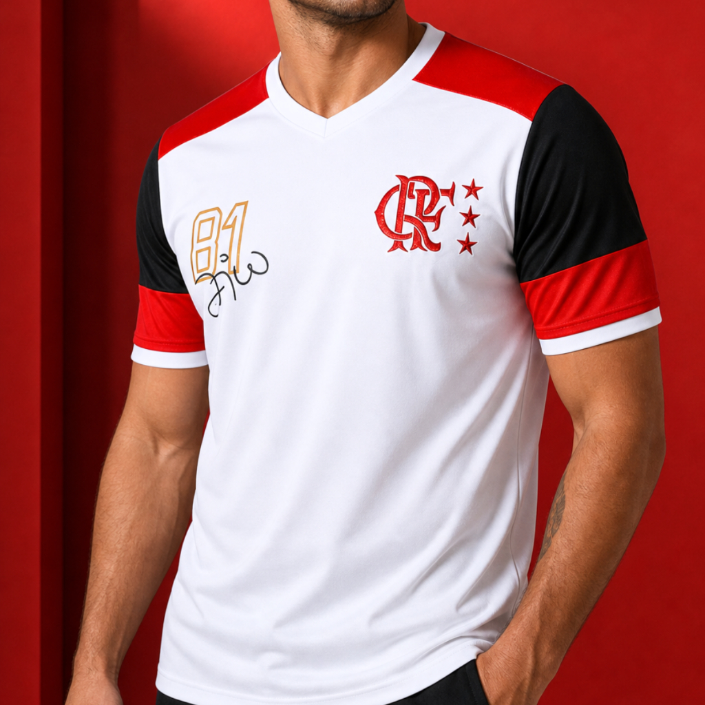 Camisa Zico Retro 1981 Braziline Masculino Leve Resistente Licenciada Oficial -