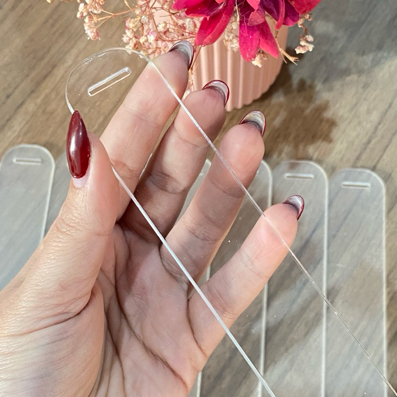 KIT Marca Página Acrílico Transparente para Personalização Artesanato DIY Faça Você mesmo