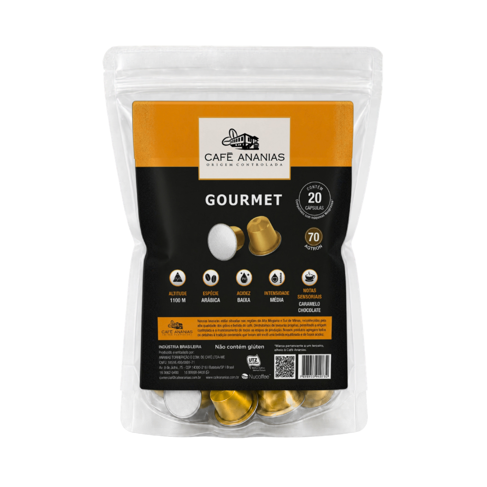 Capsulas Café Ananias em Alumínio Gourmet 20 und