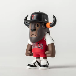 FFALO NEW ERA NBA CHICAGO BULLS — MINI ESTATUETA COLECIONÁVEL | 7 CM