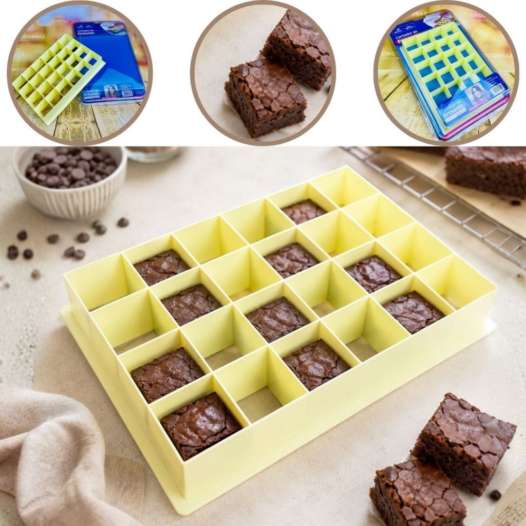 CORTADOR MINI BROWNIE 3,5x3,5 BLUE STAR LANÇAMENTO// (CHOCO)