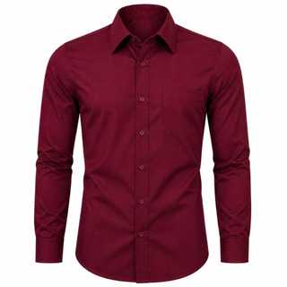 Camisa Social Microfibra Clássica Premium Uniforme Manga Longa Masculina Não Amassa Evang…