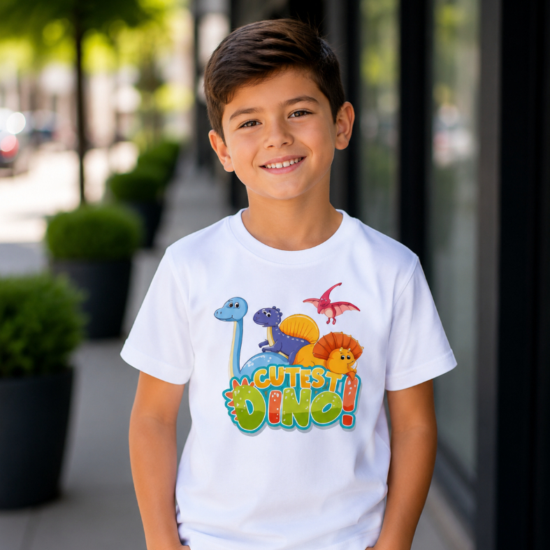 Camiseta Infantil Jurassic Dinossauro Dino Rex Megassauro