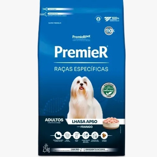 Ração Premier Racas Especificas Lhasa Apso Adultos 2,5kg