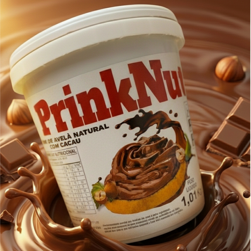 Nut Creme de Avelã Com Cacau Prinknut 1Kg Chocolate
