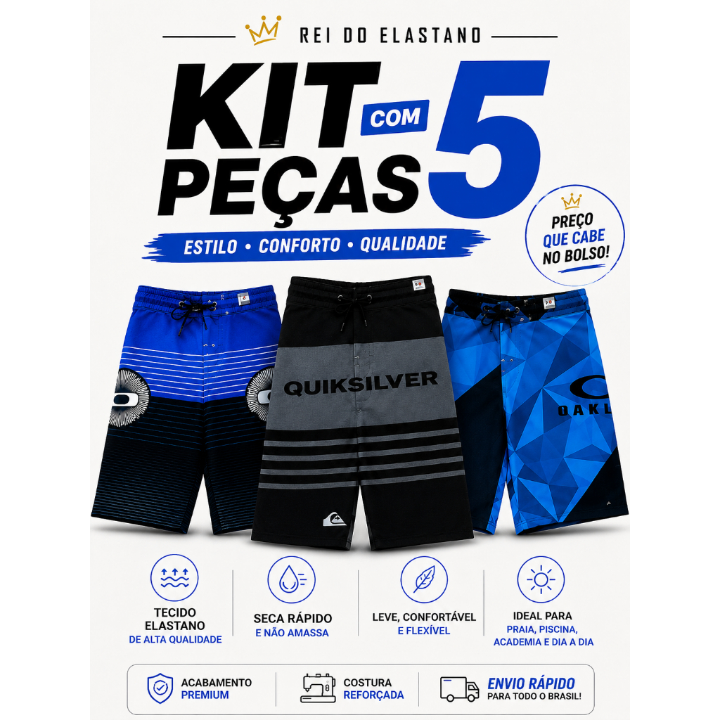 BERMUDAS MASCULINAS DE ELASTANO PARA PRAIA PISCINA ACADEMIA PARA REVENDA SHORTS RENDA EXTRA
