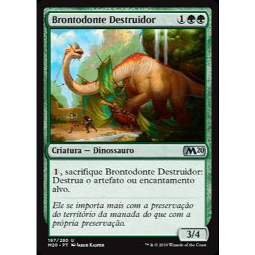 Brontodonte Destruidor (Dinossauro) - - Magic The Gathering