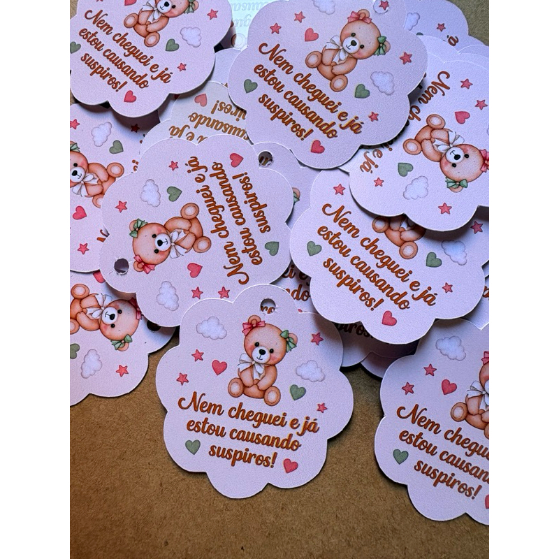 Tags Personalizadas com Furo 4 cm | Lembrancinhas e Embalagens | Personalizadas