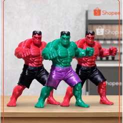 Boneco Hulk 15cm 3D | Action Figure Hulk Verde | Decoração Geek | Presente Criativo