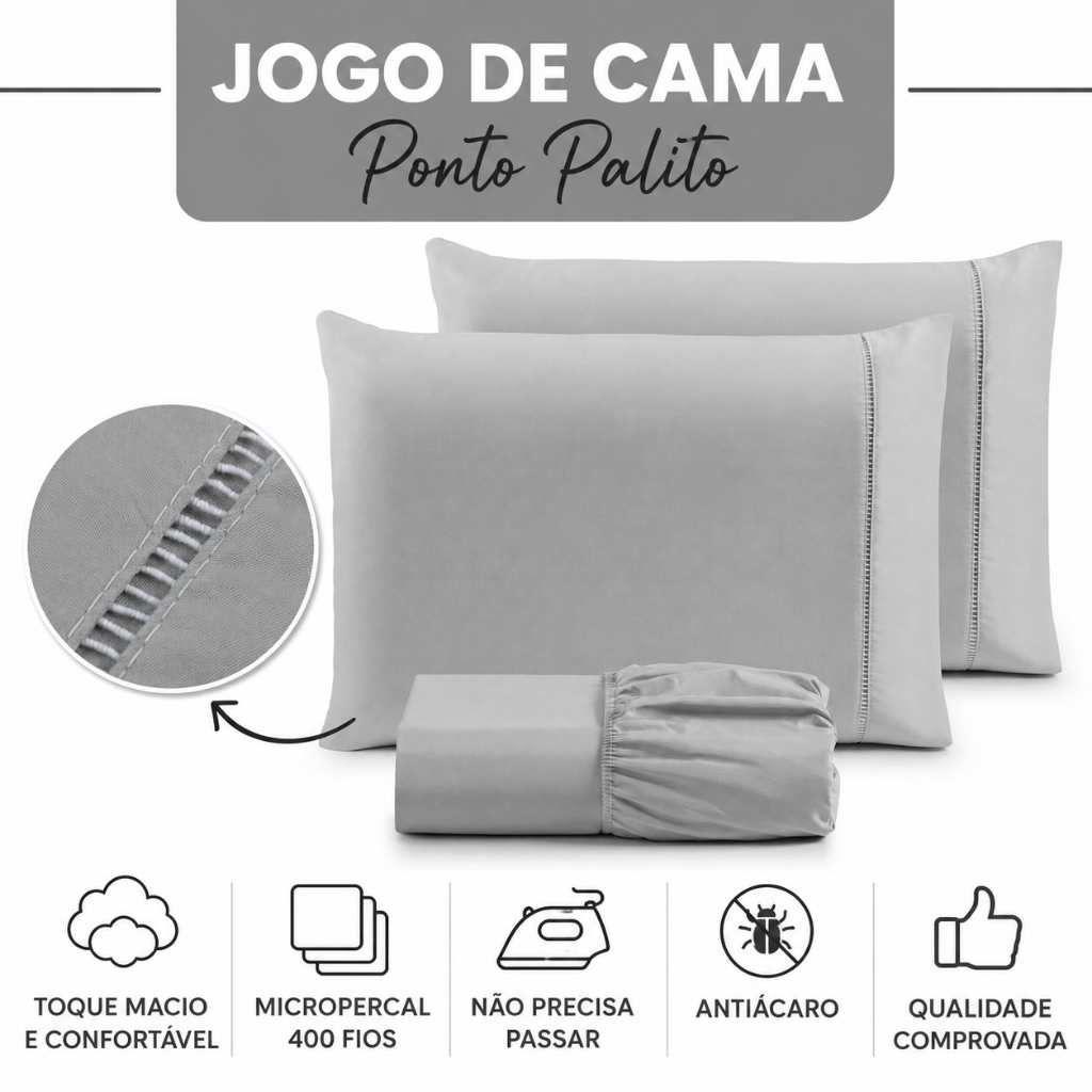 Kit Lençol com Fronha Solteiro Casal Queen Tecido Micropercal Extra Macio