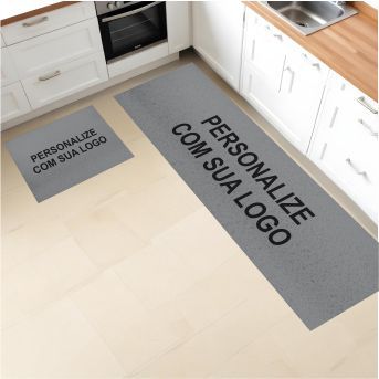Kit Tapetes Capacho Casa Personalizado 160x40 + 60x40 5mm