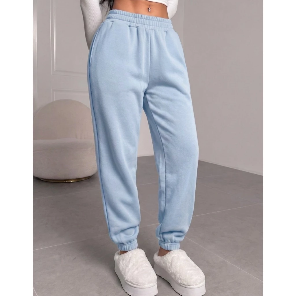 Calça Moletom Jogger Feminina Inverno Estilosa Cintura Alta Para Diversos Momentos Dia Dos Namorados 2025 — imagem 1