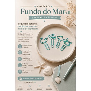 Coleção Candy Clips | Clips Decorativos Coloridos para Papelaria, Agenda, Planner e Estudos