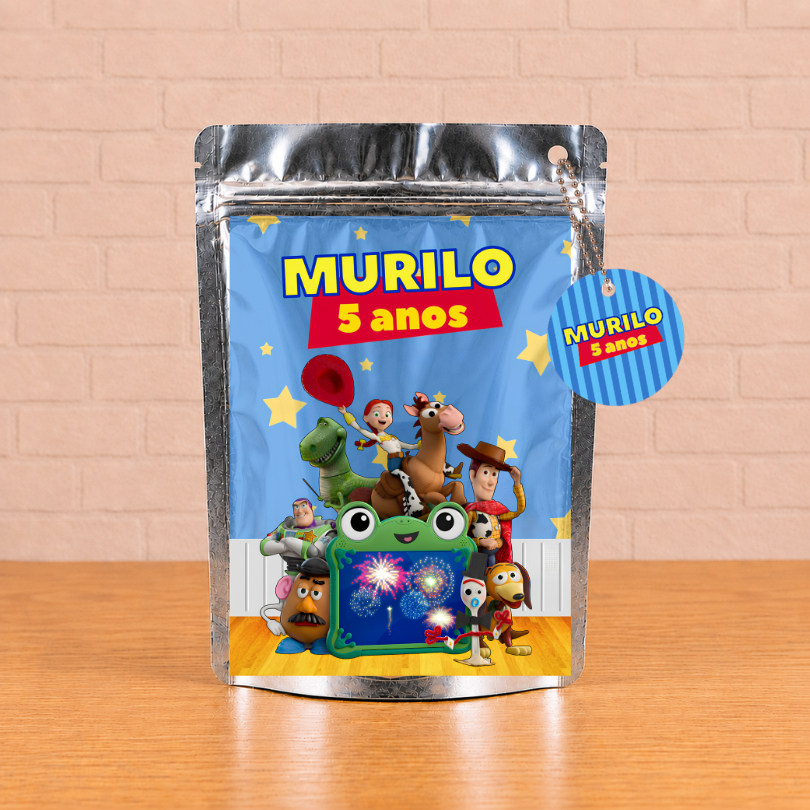 Saquinho Ziplock Toy Story - Personalizado - Lembrancinha de Aniversário Infantil