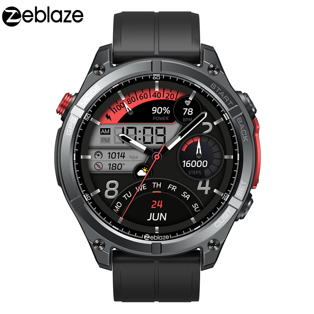 Zeblaze Stratos 4 Smartwatch Relógio GPS 170+ Esportivo 5ATM a Prova d'Agua Cham