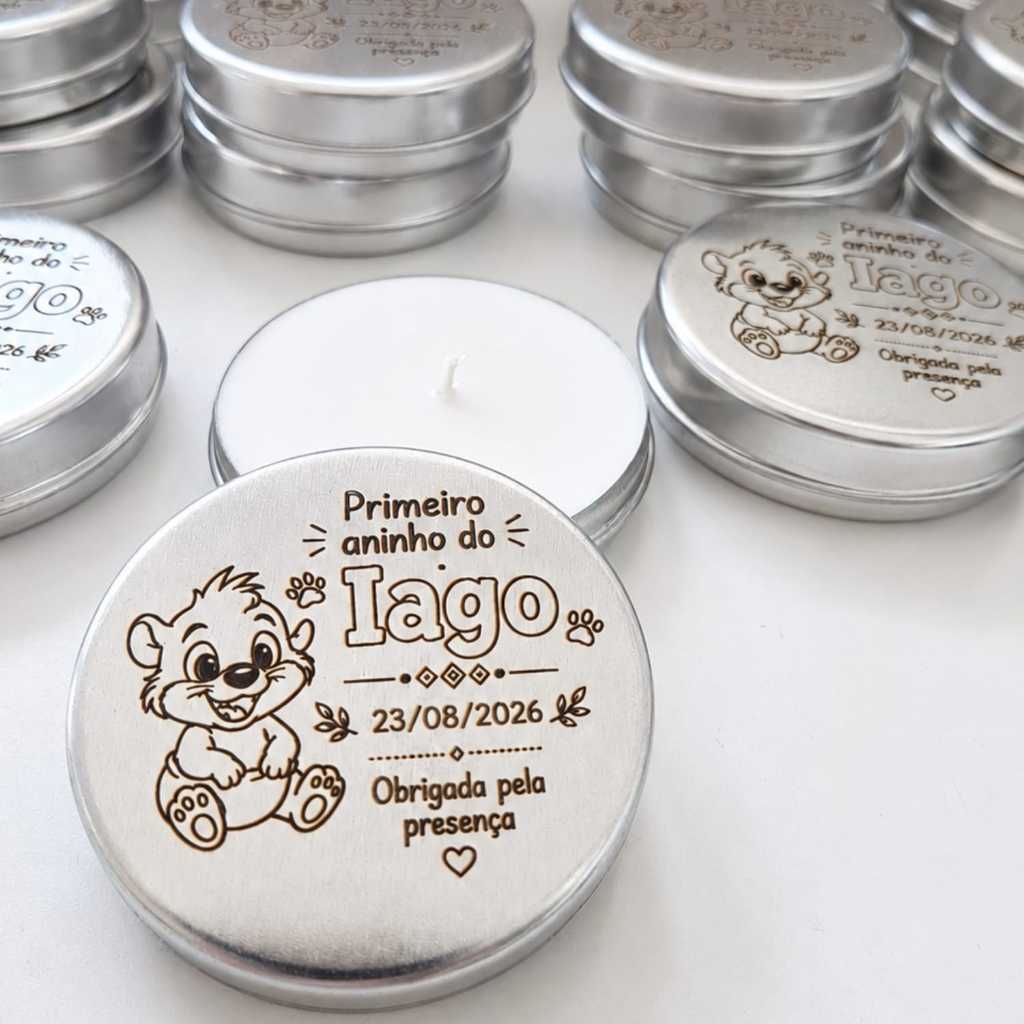 Kit 25/ 50Velas Aromáticas Personalizadas 30g | Lembrancinhas para aniversário, cha de bebê, casamento, batizado, ch