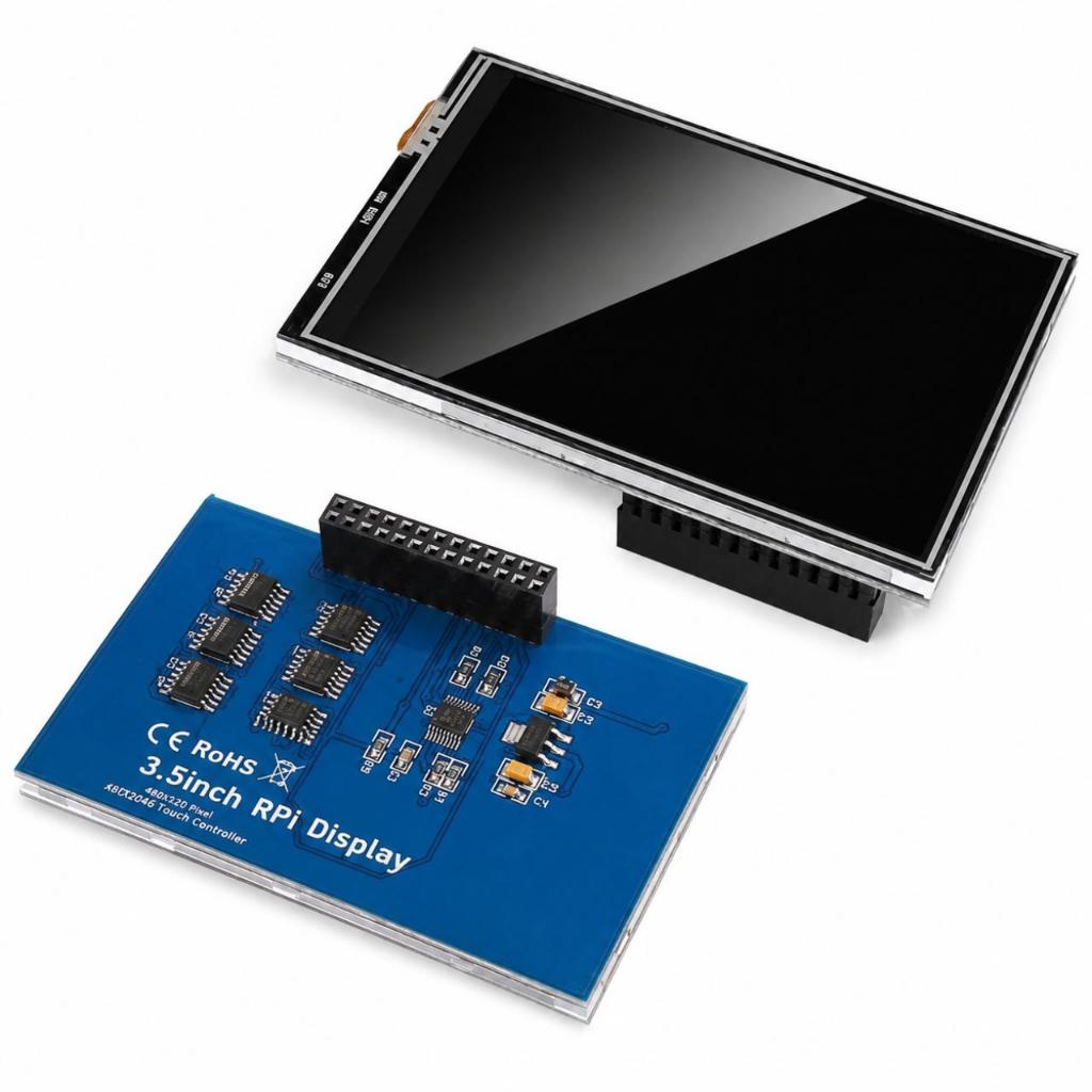 Tela Display LCD TFT Touch 3,5” para Raspberry Pi 2 3 4 SPI 480x320 com Caneta Novo + NF-e