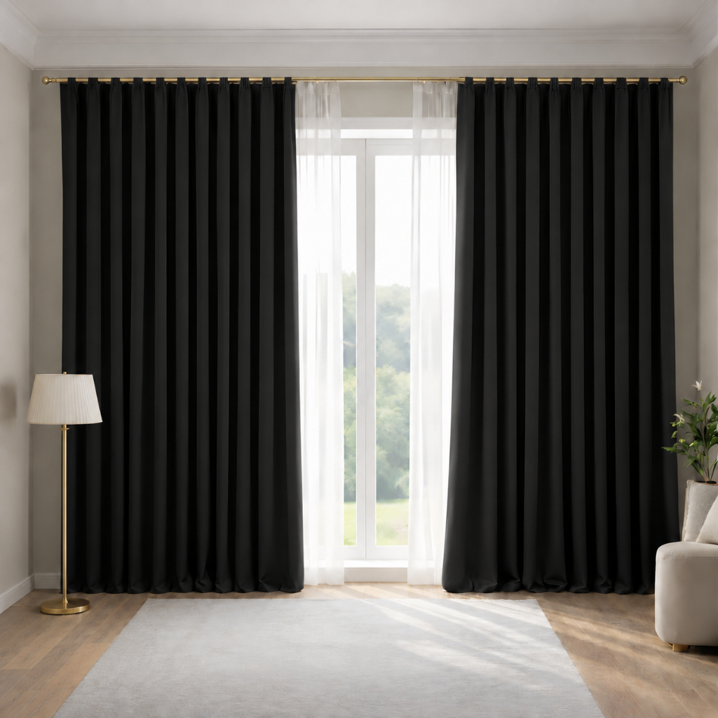 Cortina De Sala ou Quarto Diversas Medidas Roma Semi Blackout Premium A Pronta Entrega