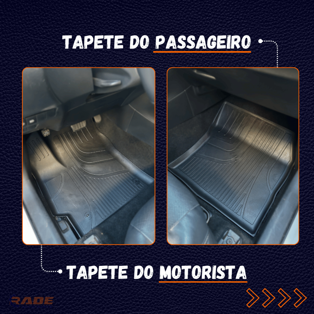 Jogo de Tapete 3D Para Montana 2023 24 25 26 2027 com Bordas Elevadas Concha — imagem 2 de 2