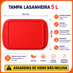 TAMPA AVULSA LASANHEIRA 5 L MARINEX NADIR FIGUEIREDO 6538