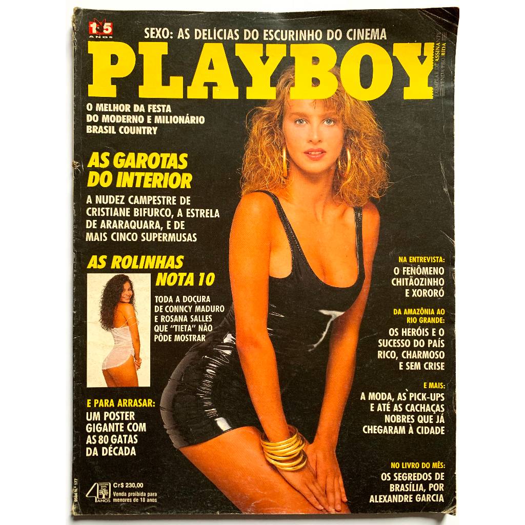Revista PlayBoy - N°177 Abril 1990 - As Garotas do Interior