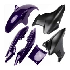 Carenagem Rabeta Paralama E Tampa Ybr 125 Factor 2010 A 2013 ROXO