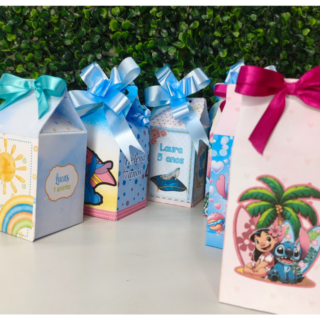 Kit Caixinhas Milk para festa Personalizada qualquer tema Lembrancinha para Festa Aniversário