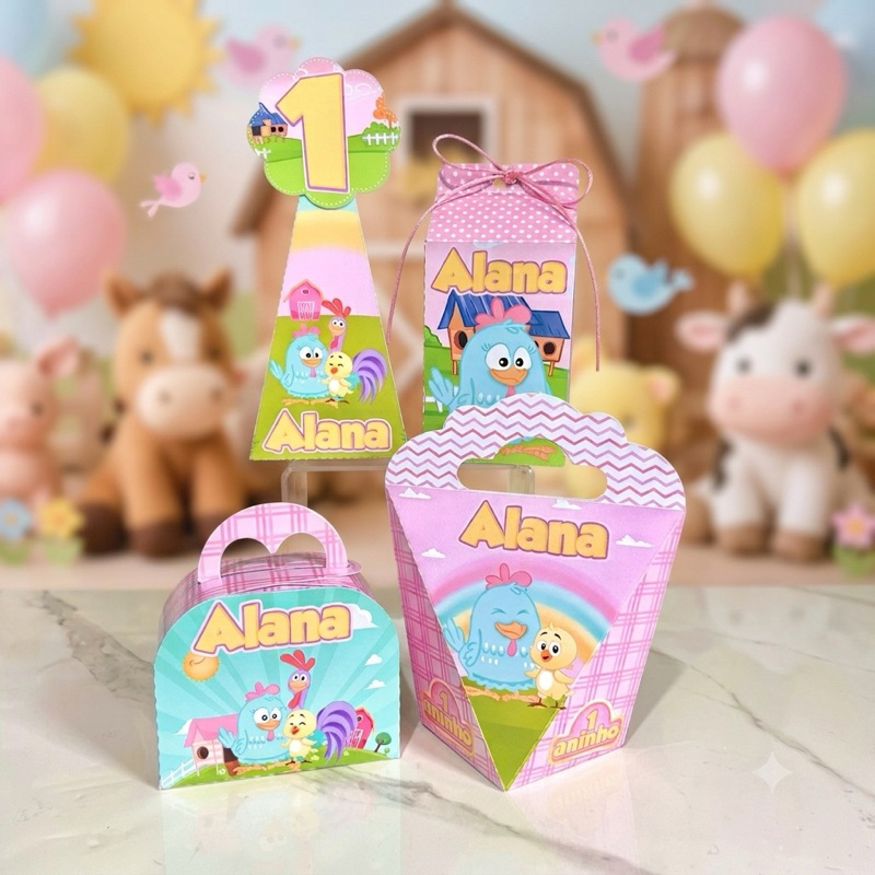 Kit Festa Personalizado Bolofofo Menina / PEGUE E MONTE / Para Lembrancinhas de Aniversário