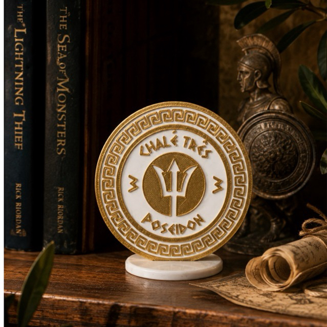 Decoração de Estante Percy Jackson | Chalés dos Deuses