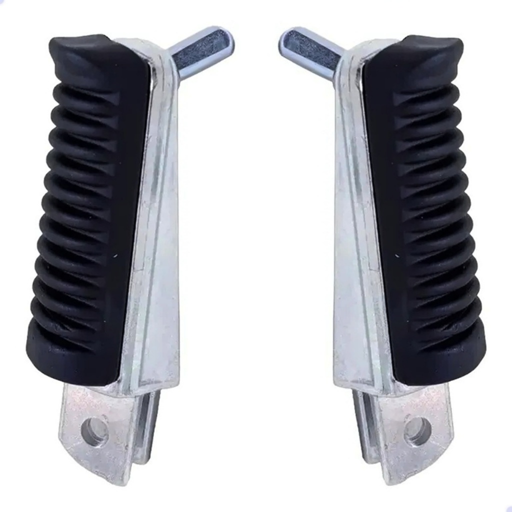 PAR DE PEDALEIRA DIANTEIRA MOTO FAZER 250 / XJ6 600 / MT03 / MT07 / MT09 · foto 2