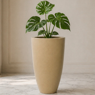 Vaso Decorativo Ibiza Bojo Slim Marmorizado 40x25 Luxo Para Sala Quarto Varanda Jardim De…