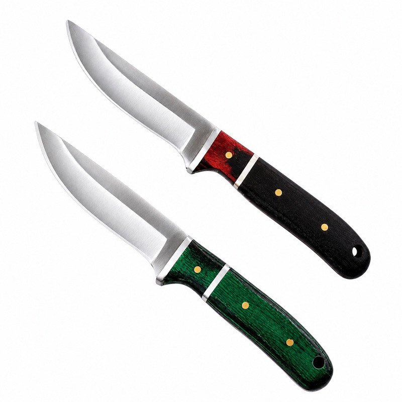 Mini Faca Frutas e legumes full Tang, 16cm, Cabo Madeira + Bainha de Couro