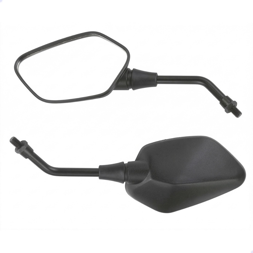 PAR ESPELHO RETROVISOR LENTE CONVEXO CB 300R 2009 ATÉ 2015 PRETO