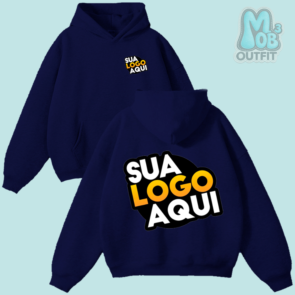 Moletom Canguru Personalizado Com Sua Arte | Estampa Exclusiva | Presente Criativo Pais | Unissex
