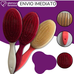 Escova Oval Premium - Anti Frizz - Para Desembaraçar - Todos Os Tipo De Cabelo - Glamour Feminino