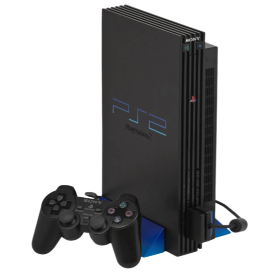 PlayStation 2 – Fat Preto–500 Jogos -110V- Semi Novo  Desbloqueado com 500 jogos Ps2 Sony