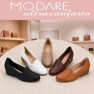 Sapato Feminino Salto Anabela Ortopédico Joanete Esporao Modare ORIGINAL 7014.229