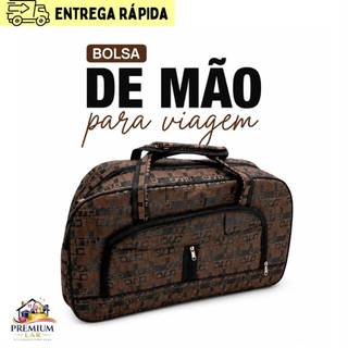 Mala Bolsa Viagem Grande Espaçosa De Mão Em Poliéster Unissex.