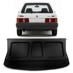 Tampão Traseiro Escort Hobby 1987 A 1996 Preto Porta Malas