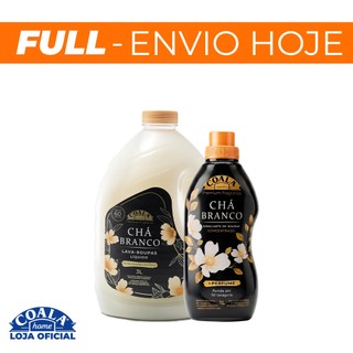 Kit Coala Laundry Chá Branco - 1 Lava Roupas 3L + 1 Amaciante Concentrado